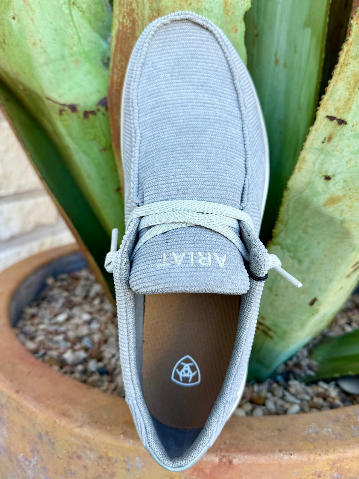 Men's Ariat Grey Corduroy Hilo Slip-On Shoe