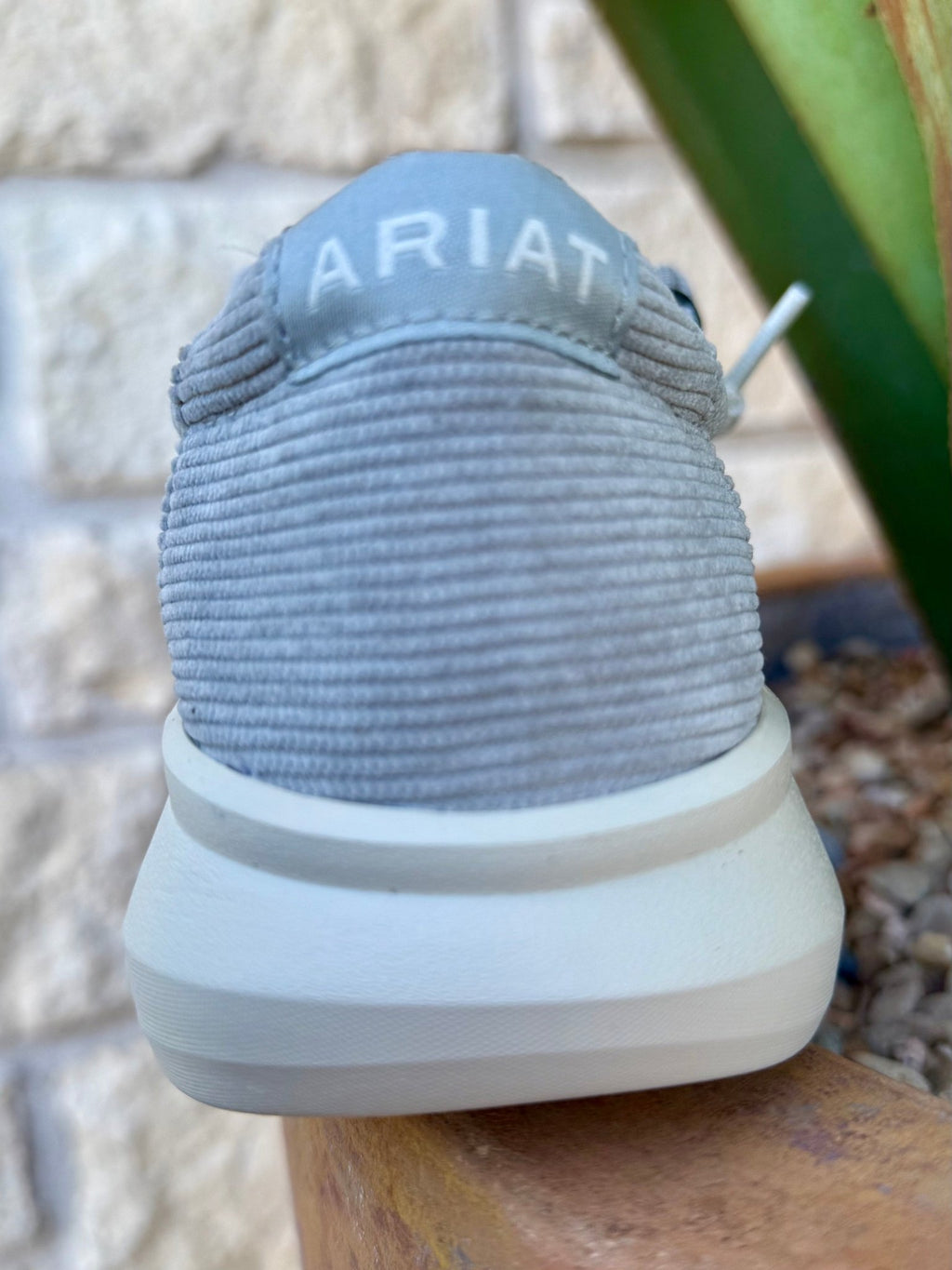 Men's Ariat Grey Corduroy Hilo Slip-On Shoe