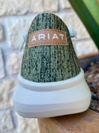 Men's Ariat Olive Green Knit Hilo Slip-On Shoe