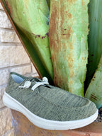 Men's Ariat Olive Green Knit Hilo Slip-On Shoe