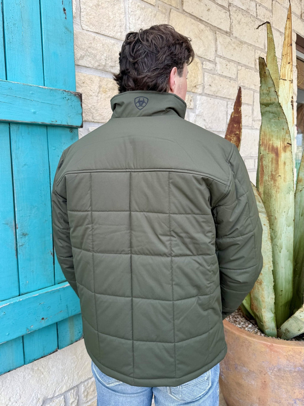 Men's Ariat Olive Quilted Insulated Jacket