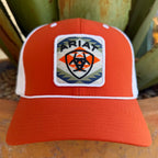 Men's Ariat Orange Aztec-Inspired Logo Cap