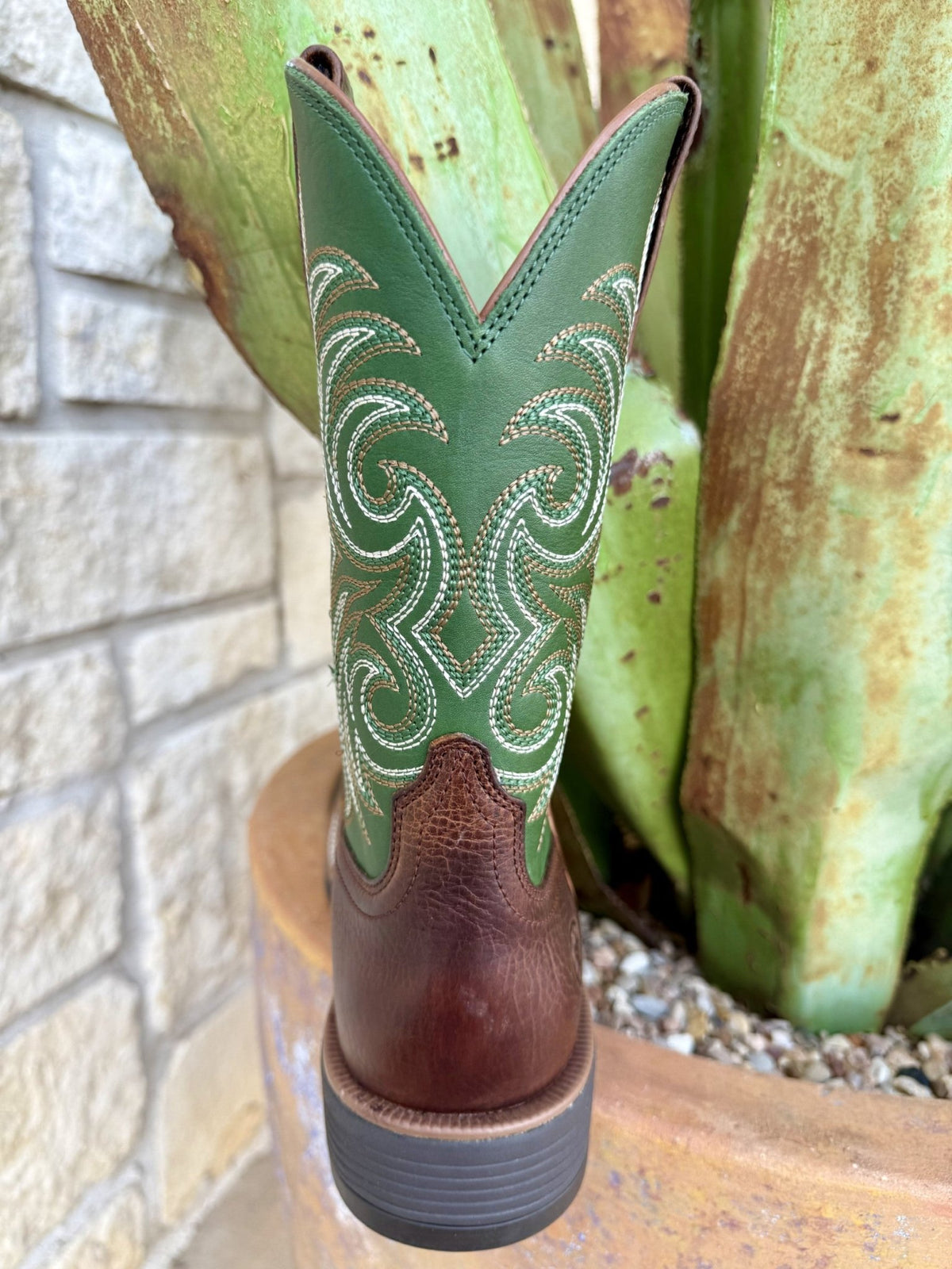 Men's Ariat Ranger Brown/Green Western Boots