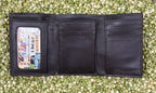 Men's Ariat Scroll Embroidered Shield Concho Trifold Wallet