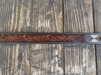 Men's Aztec Beaded Tooled Leather Belt