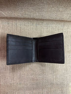 Men's Aztec-Inspired Beaded Basketweave Tooled Bifold Wallet