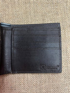 Men's Aztec-Inspired Beaded Basketweave Tooled Bifold Wallet