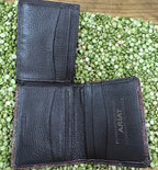 Men's Aztec-Inspired Embossed Leather Bifold Wallet