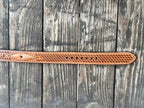 Men's Basketweave Leather Belt