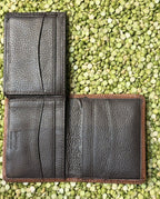 Men's Bifold Aztec-Inspired Tooled Leather Wallet