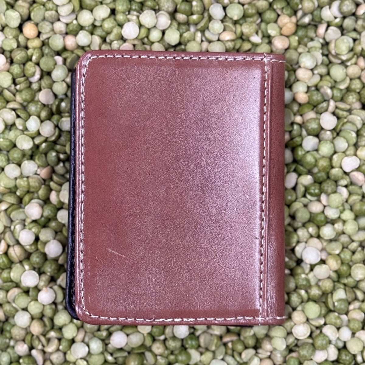Men's Bifold M&F Smooth Leather Whip Stitch Flip Wallet