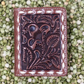 Men's Bifold M&F Smooth Leather Whip Stitch Flip Wallet