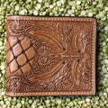 Men's Bifold Tooled Leather Wallet
