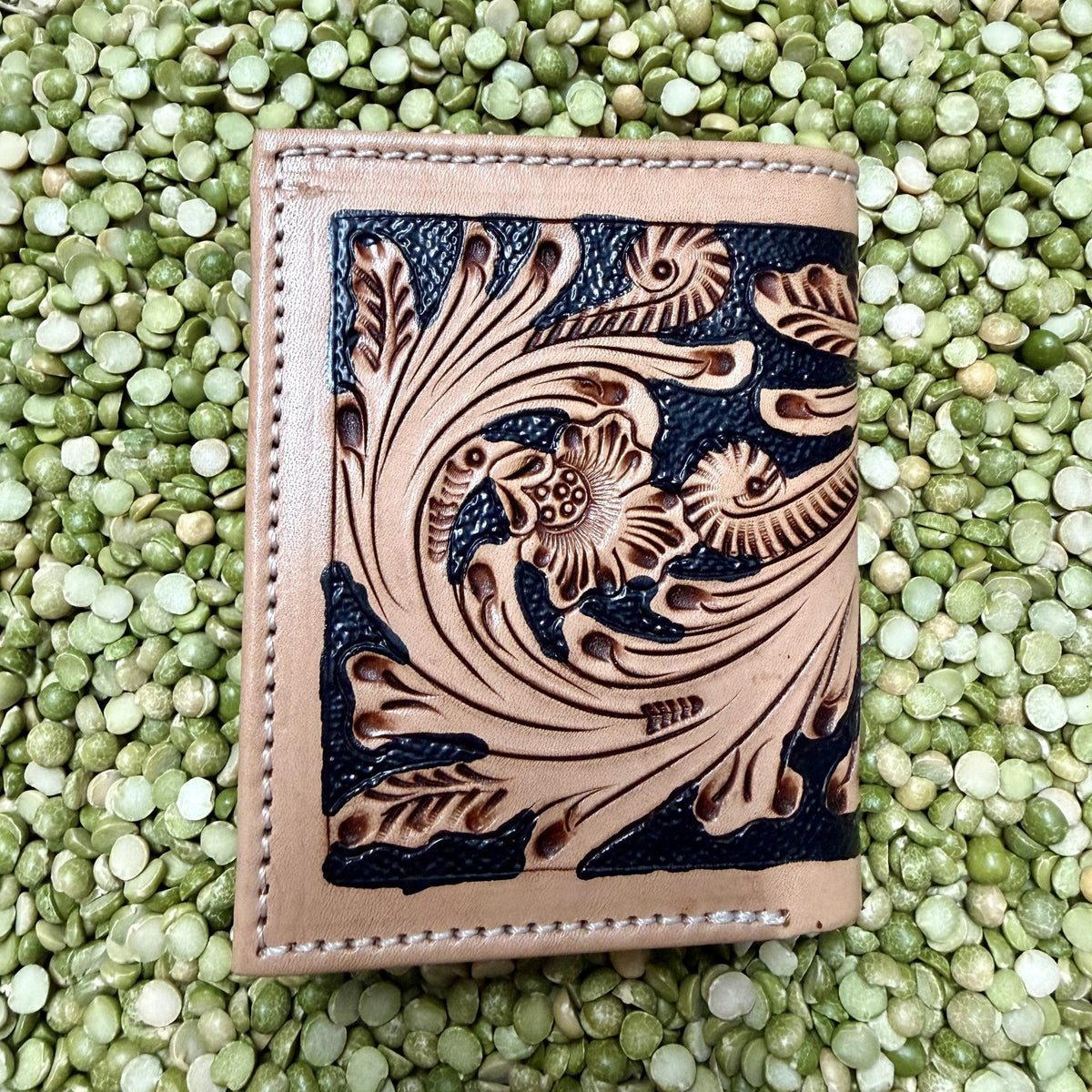 Men's Bifold Tooled Overlay Wallet