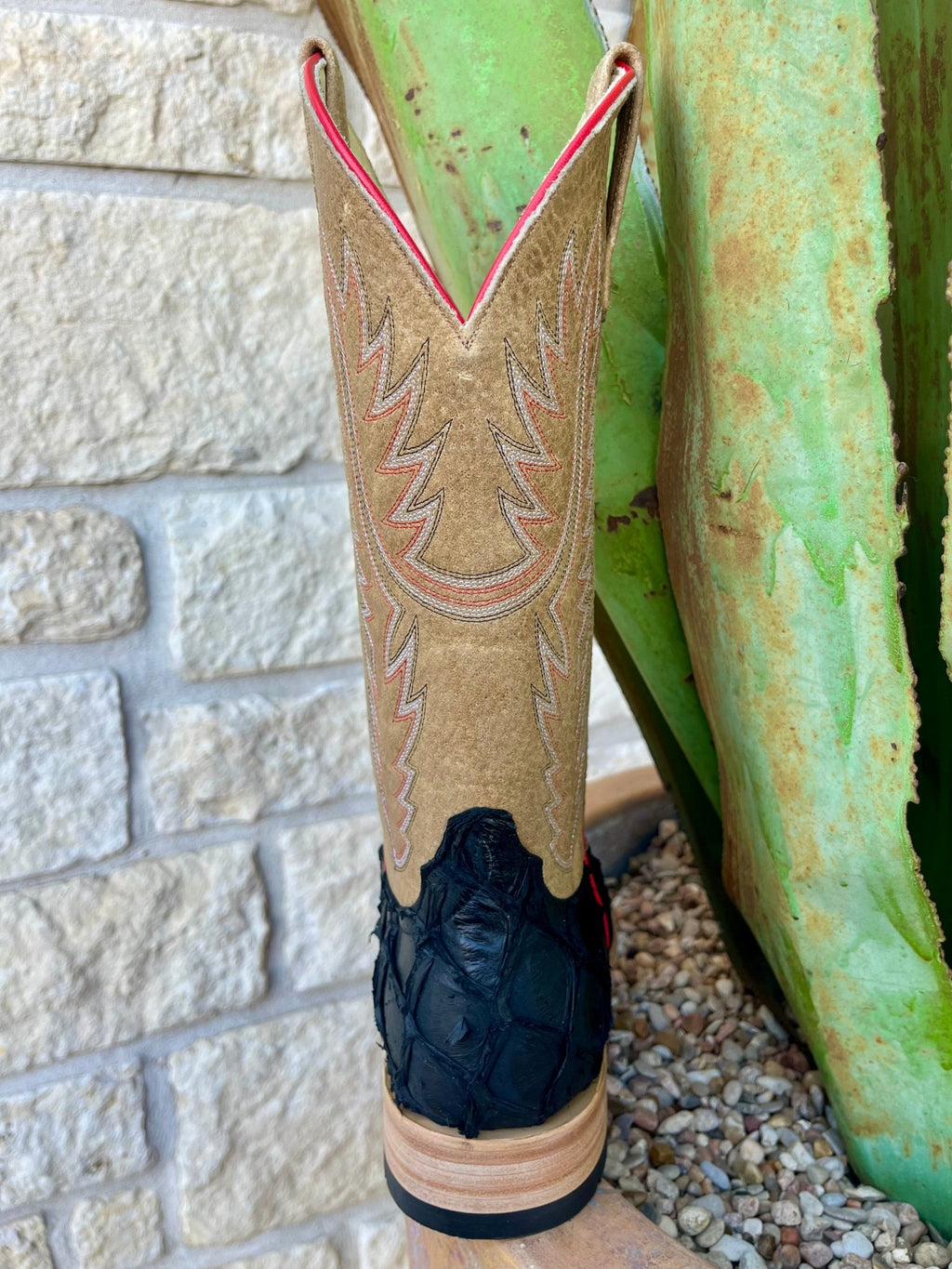 Men's Big Bass Leather & Neoprene Western Boot