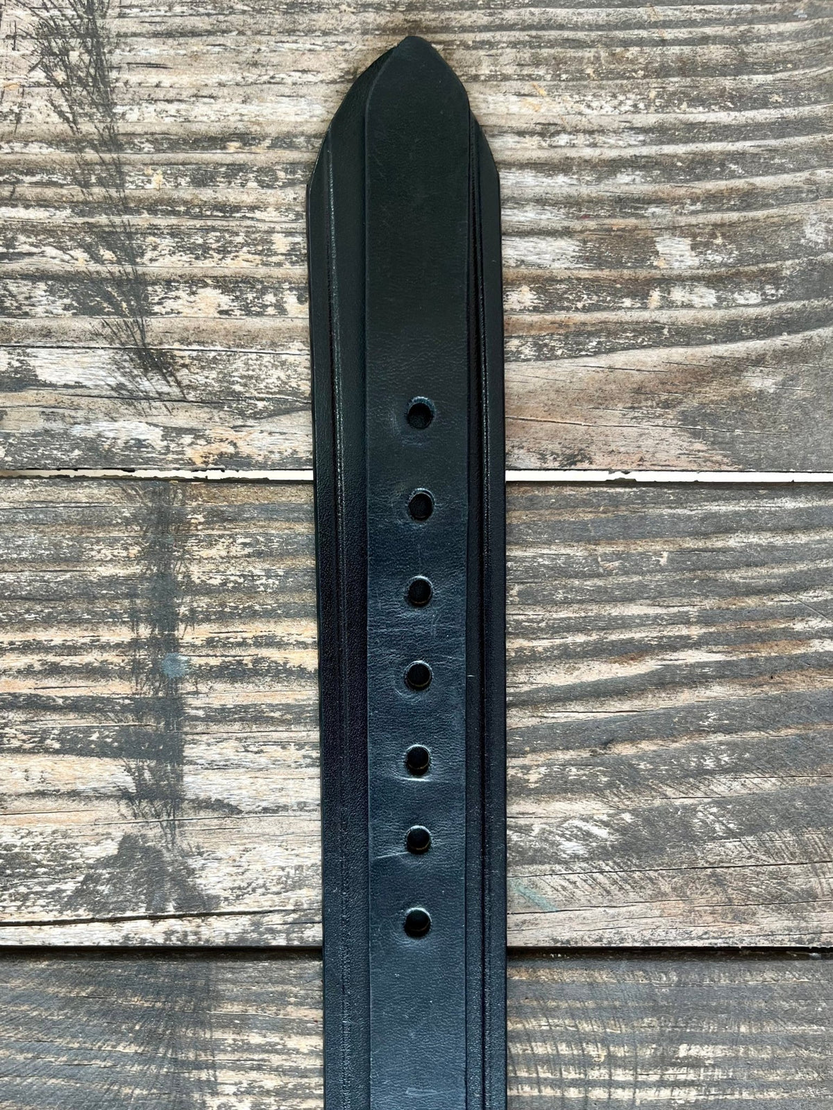 Men's Black Ranger Waxed Leather Belt