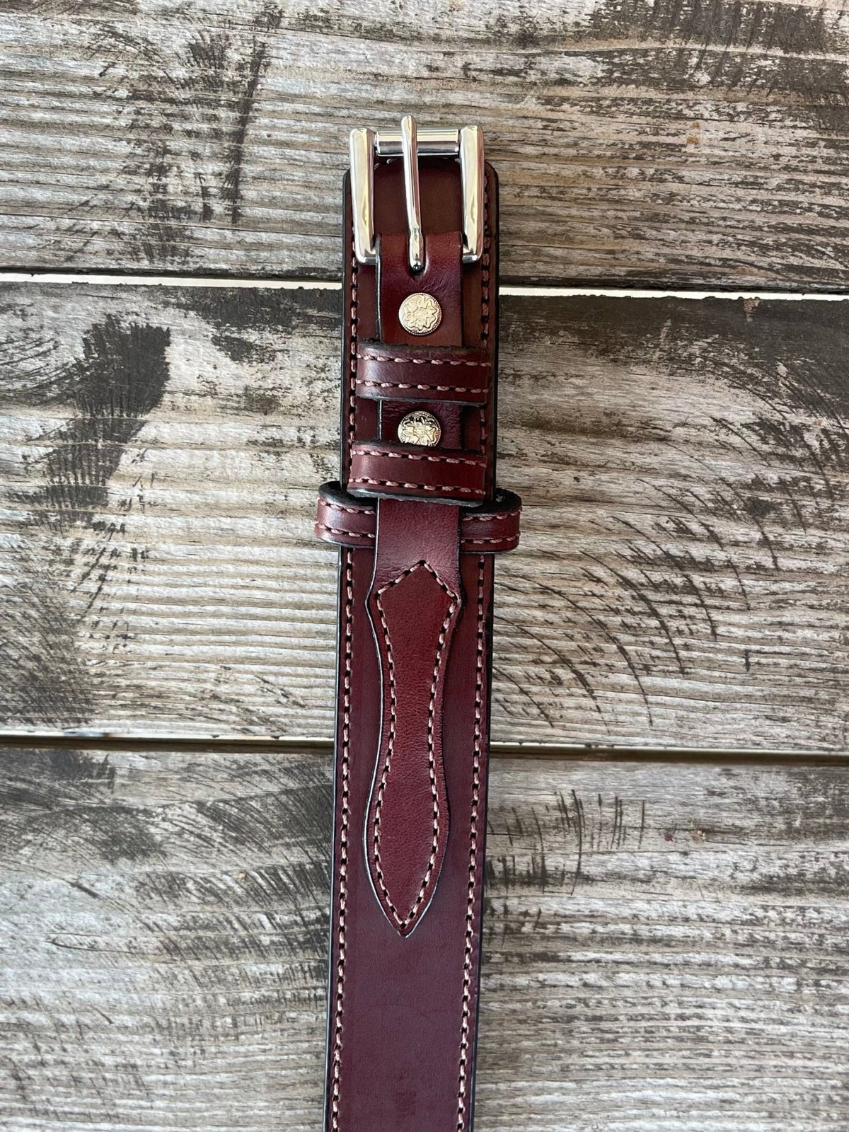 Men's Brown Ranger Waxed Leather Belt