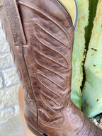 Men's Brown Round Toe Roper Dress Boot