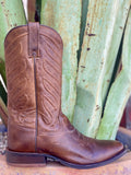 Men's Brown Round Toe Roper Dress Boot