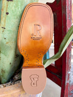 Men's Caiman Belly Square Toe Western Boot