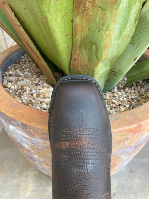 Men's Arait Carbon Toe Work Boot in a Square Toe in Navy/Chocolate - 10038317 - Blair's Western Wear Marble Falls, TX