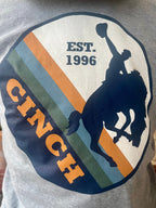 Men's Cinch Grey Bronc Logo T-Shirt