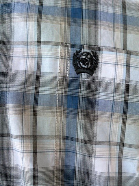 Men's Blue Plaid Cinch Long Sleeve - MTW1105797 - BLAIR'S Western Wear located in Marble Falls TX 