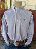 Men's Cinch Striped Button Down Long Sleeve Shirt