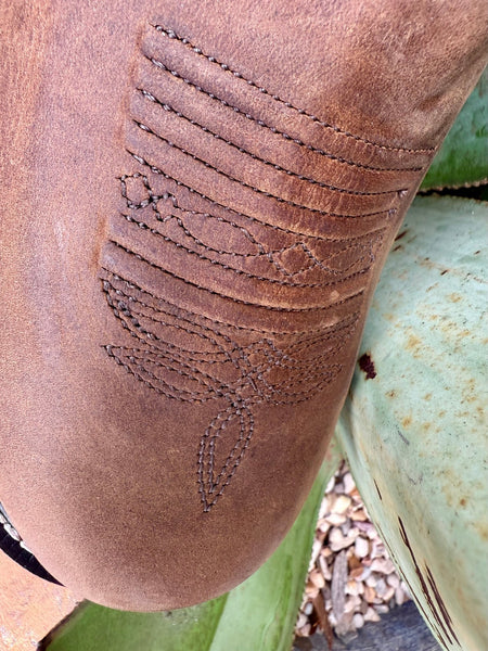 Men's Composite Toe Distressed Leather Western Work Boot