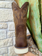 Men's Composite Toe Distressed Leather Western Work Boot