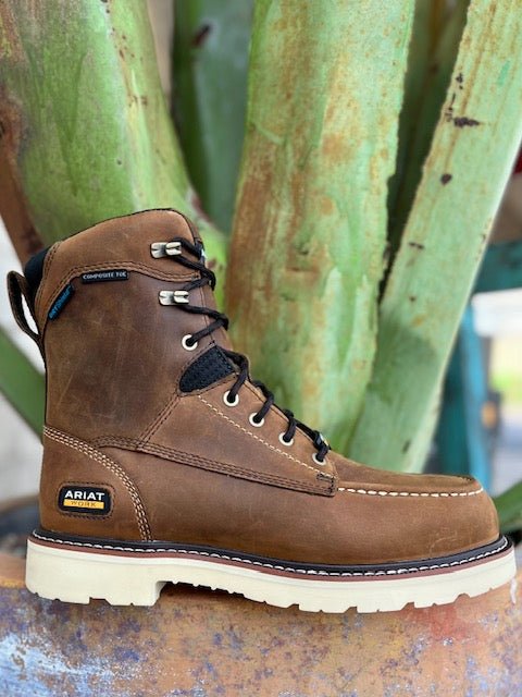 Men's Composite Toe Moc Toe Waterproof Work Boot