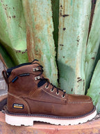 Men's Ariat Work Boots in brown, featuring composite toe and waterproof technology for ultimate protection and comfort - 10064876. Available at Blair's Western Wear, Marble Falls, TX.