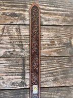Men's Diamond Tooled Leather Belt