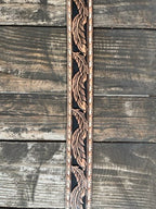 Men's Feather Tooled Leather Belt