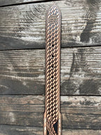 Men's Feather Tooled Leather Belt