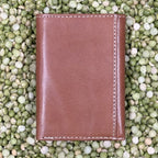Men's Floral Tooled Leather Trifold Wallet