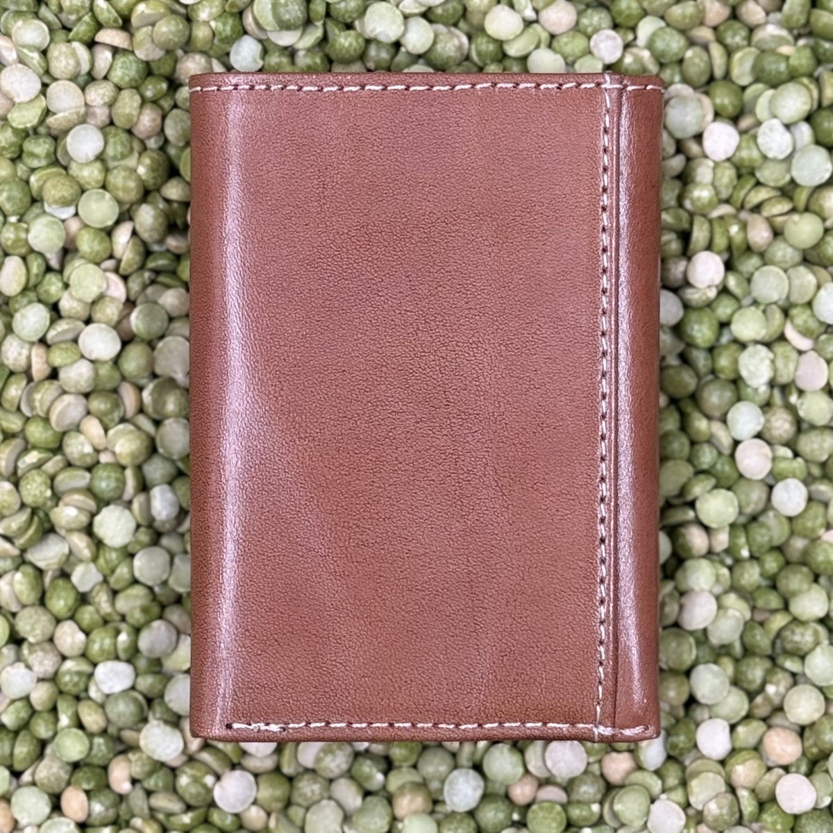 Men's Floral Tooled Leather Trifold Wallet