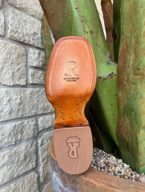 Men's Goat Leather Wide Square Toe Western Boot