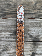 Men's Hand Painted Tooled Leather Belt