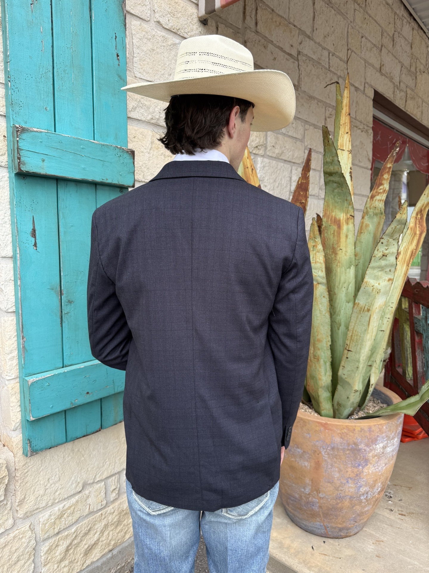 Men's Heather Black Plaid Sport Coat | Blair's Western Wear