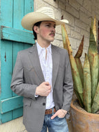 Men's Heather Gray Western Sport Coat