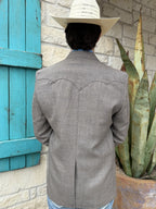 Men's Heathered Brown Western Sport Coat