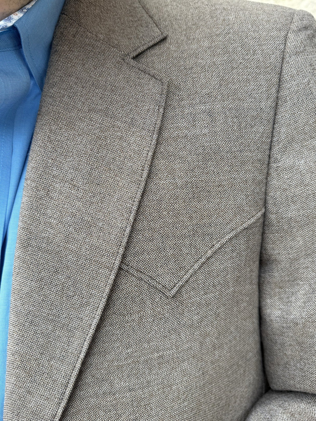 Men's Heathered Brown Western Sport Coat