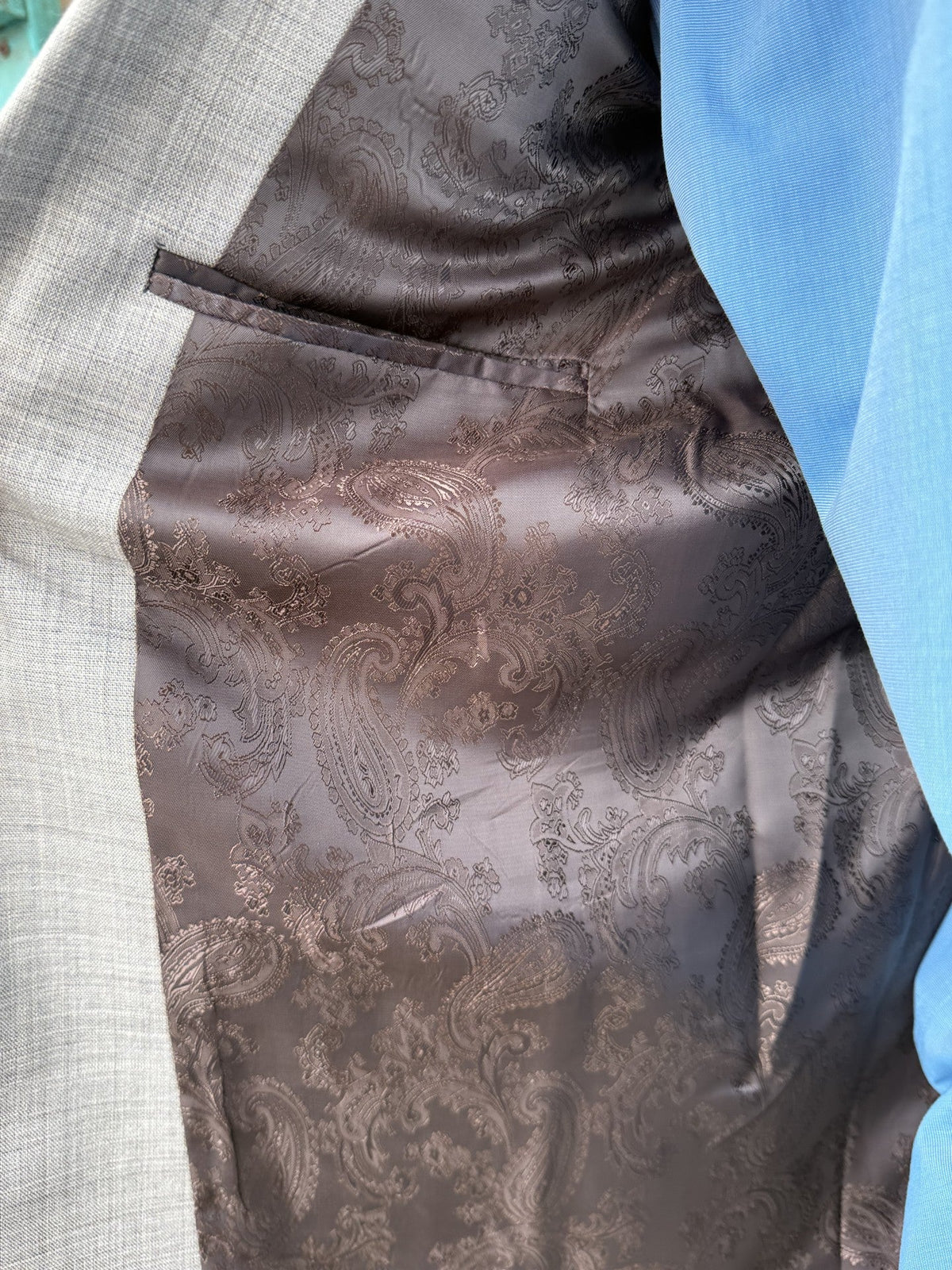 Men's Heathered Light Gray Western Sport Coat