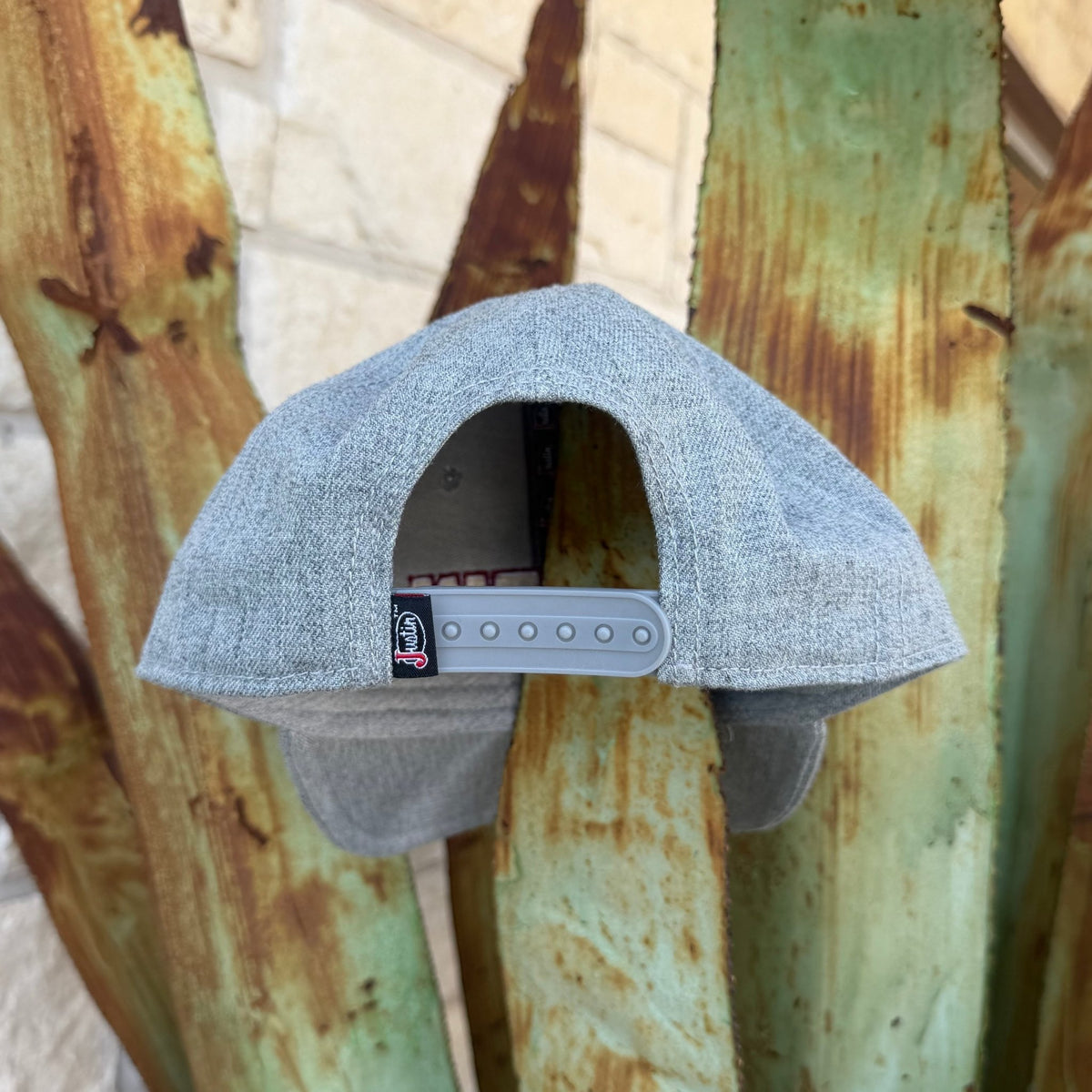 Men's Justin Grey & Maroon Logo Cap