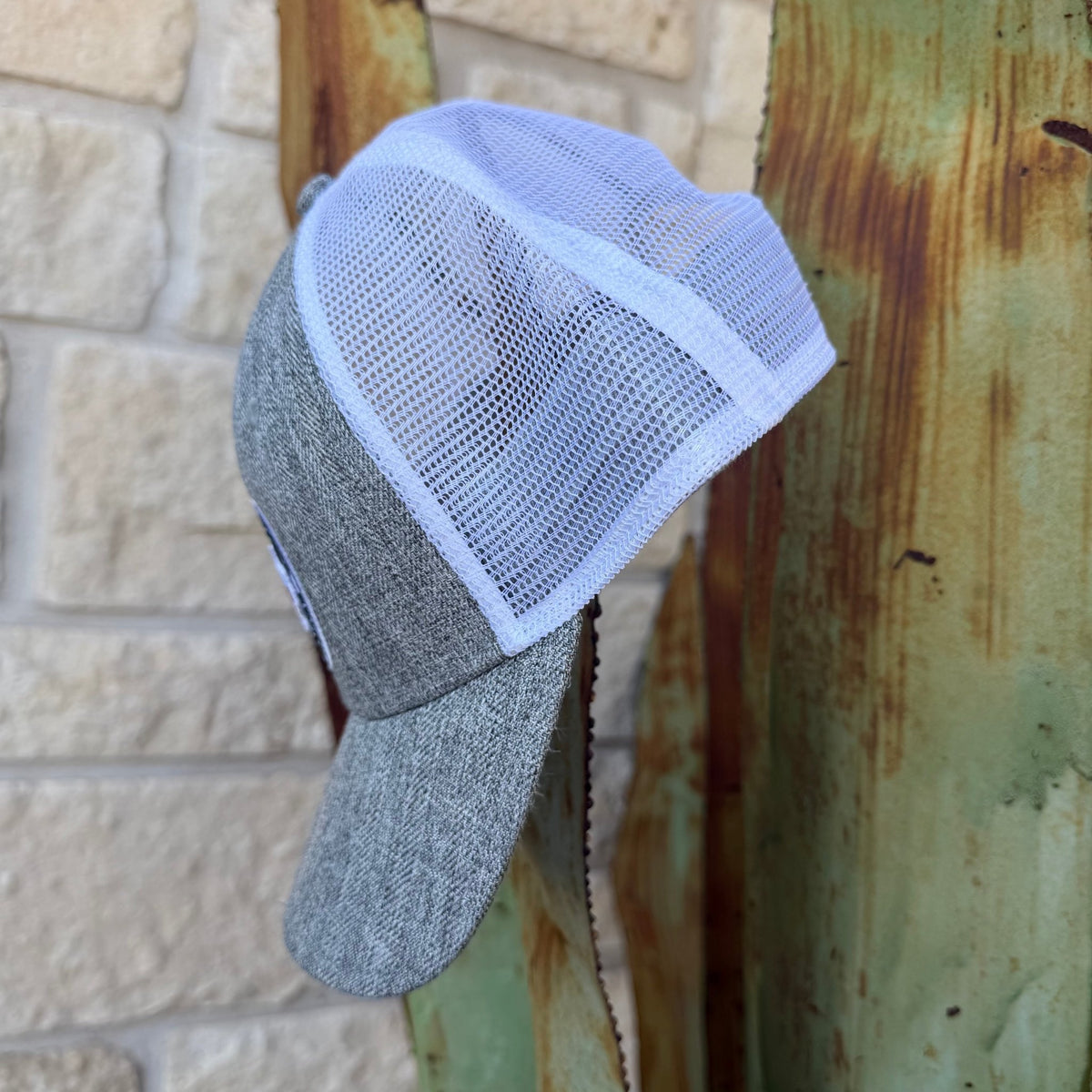 Men's Justin Heather Grey Texas Cap