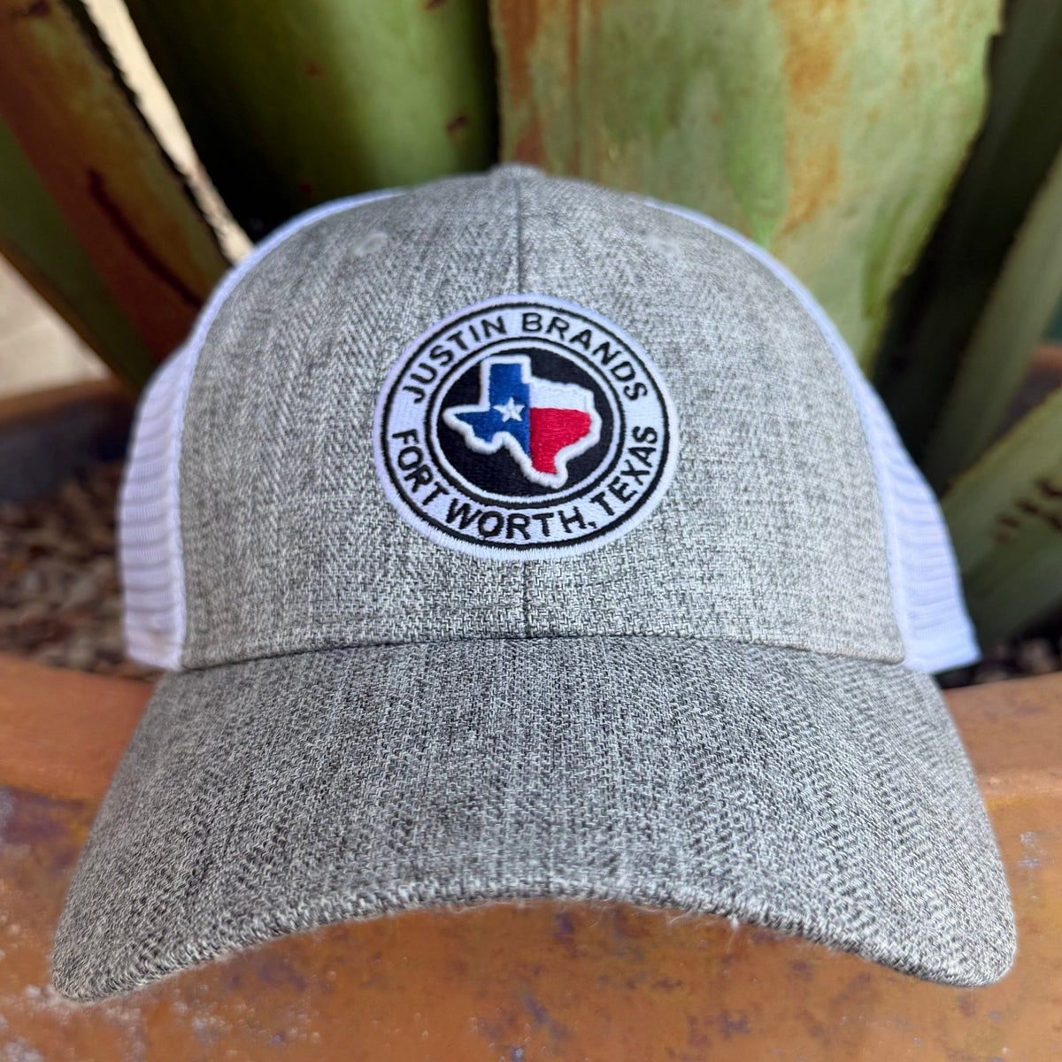 Men's Justin Heather Grey Texas Cap