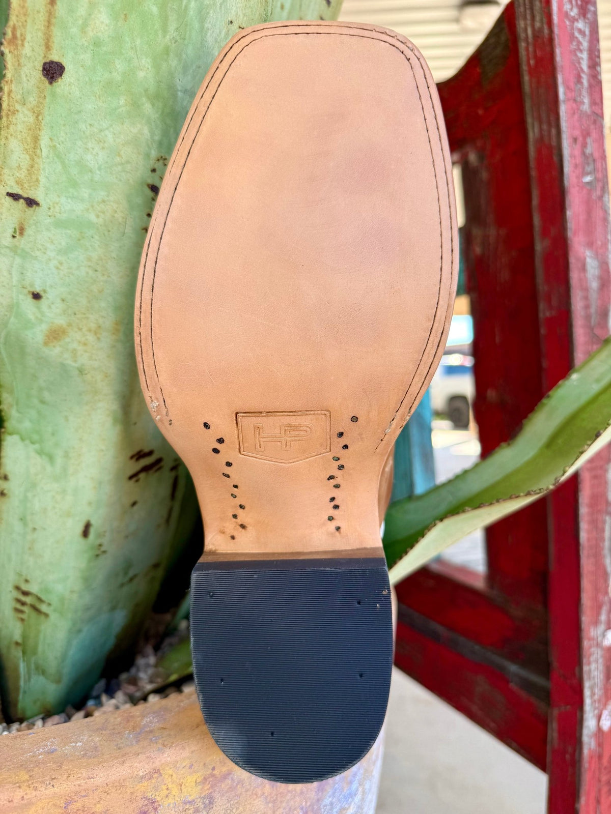 Men's Leather Square Toe Roper Boot