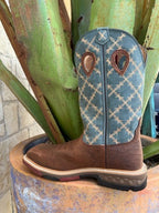 Men's Nano Toe Square Toe Western Work Boot