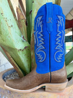 Men's R. Watson Brown & Blue Western Boots